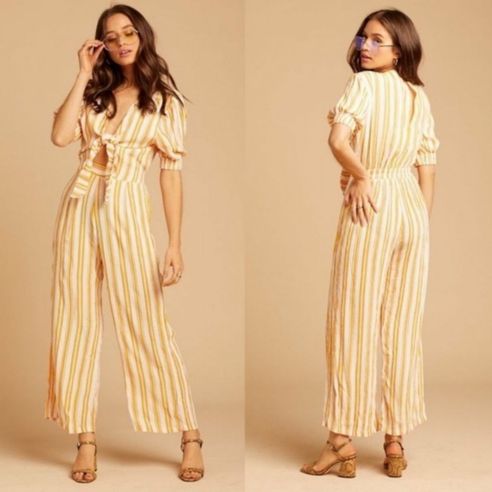 Faithful the Brand Matese Jumpsuit Azure Stripe